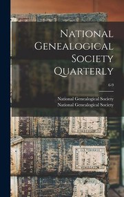 Cover of: National Genealogical Society Quarterly; 6-9