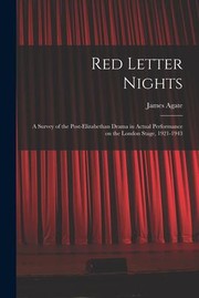 Cover of: Red Letter Nights by James Agate