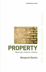 Cover of: Property: Meanings, Histories, Theories