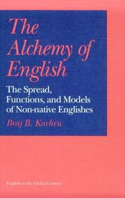 Cover of: The alchemy of English by Braj B. Kachru