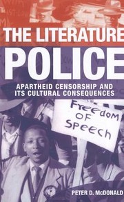 Cover of: Literature Police by Peter D. McDonald, Peter D. McDonald