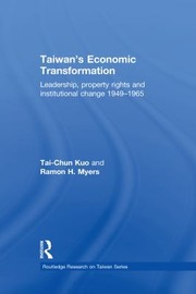 Cover of: Taiwan's Economic Transformation: Leadership, Property Rights and Institutional Change 1949-1965