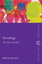Cover of: Sociology: the Key Concepts