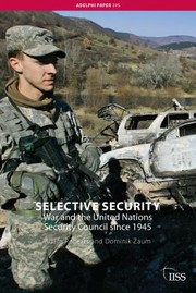 Cover of: Selective Security by Adam Roberts, Dominik Zaum