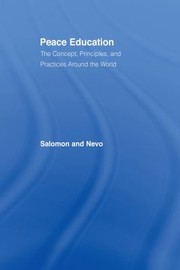 Cover of: Peace Education by Gavriel Salomon, Baruch Nevo