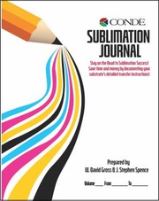 Cover of Conde Systems Sublimation Journal by W. David Gross