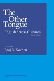 Cover of: The Other tongue by edited by Braj B. Kachru.