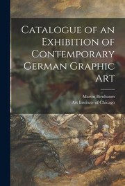 Cover of: Catalogue of an Exhibition of Contemporary German Graphic Art