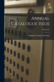 Cover of: Annual Catalogue Issue; 1946-1947