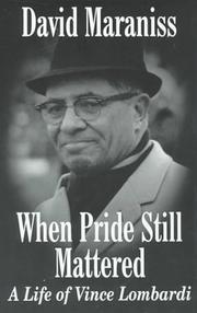 Cover of: When pride still mattered | David Maraniss