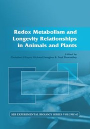 Cover of: Redox Metabolism and Longevity Relationships in Animals and Plants: Vol 62