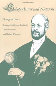 Cover of: Schopenhauer and Nietzsche by Georg Simmel