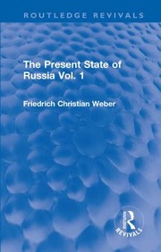 Cover of: Present State of Russia Vol. 1