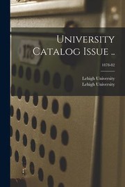 Cover of: University Catalog Issue . . ; 1878-82