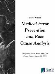 Cover of: Medical Error Prevention and Root Cause Analysis