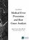 Cover of: Medical Error Prevention and Root Cause Analysis