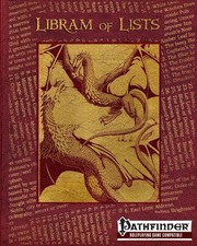 Cover of: Libram of Lists: Pathfinder RPG Compatible