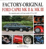 Cover of: Factory-Original Ford Capri Mk II and Mk III: The Originality Guide to All Capri Models 1974 To 1987