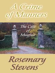 Cover of: A crime of manners by Rosemary Stevens