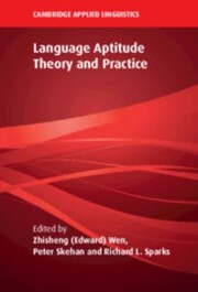 Cover of: Language Aptitude Theory and Practice