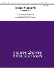 Cover of: Italian Concerto Movement I by Johann Sebastian Bach, David Marlatt