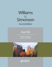 Cover of: Williams V. Simonson by Anthony J. Bocchino, David A. Sonenshein, Anthony J. Bocchino, David A. Sonenshein