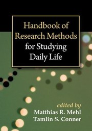 Cover of: Handbook of research methods for studying daily life