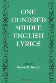Cover of: One hundred Middle English lyrics