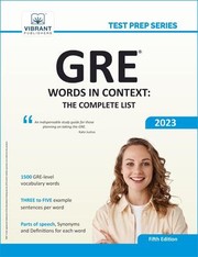 Cover of GRE Words in Context by Vibrant Publishers