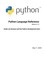 Cover of: Python Language Reference Release 3. 11. 3