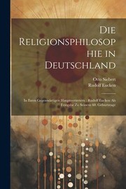 Cover of Die Religionsphilosophie in Deutschland : In Ihren Gegenwärtigen Hauptvertretern