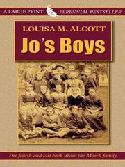 Cover of: Jo's boys / Louisa M. Alcott. by Louisa May Alcott