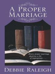 Cover of: A proper marriage: Vicar Humbley Trilogy #1