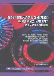 Cover of: 9th International Conference on Mechanics, Materials and Manufacturing