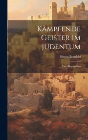 Cover of: Kämpfende Geister Im Judentum: Vier Biographien