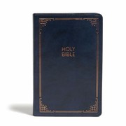 Cover of CSB Large Print Personal Size Reference Bible, Navy LeatherTouch by c. s. b. bibles csb bibles by holman