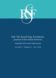 Cover of: RSF : the Russell Sage Foundation Journal of the Social Sciences: Opportunity, Mobility, and Increased Inequality