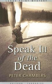 Cover of: Speak ill of the dead