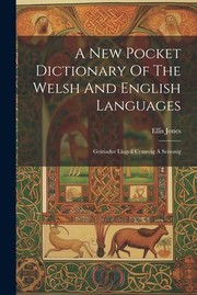 A new pocket dictionary of the Welsh and English languages cover