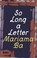 Cover of: So Long a Letter