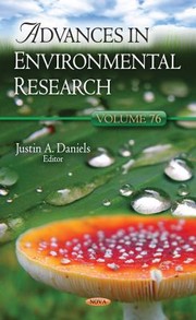 Cover of: Advances in Environmental Research. Volume 76