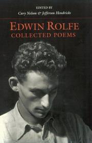 Cover of: Collected Poems (American Poetry Recovery Series) by Edwin Rolfe