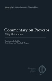 Cover of: Commentary on Proverbs