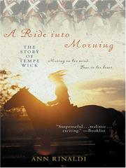 Cover of: A ride into morning by Ann Rinaldi