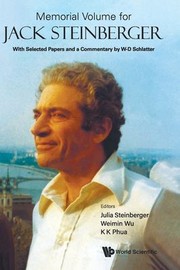 Cover of: Memorial Volume for Jack Steinberger: With Selected Papers and a Commentary by W-D Schlatter