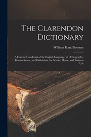 cover of The Clarendon dictionary