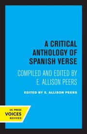 Cover of: Critical Anthology of Spanish Verse