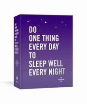 Cover of: Do One Thing Every Day to Sleep Well Every Night by Robie Rogge, Dian G. Smith