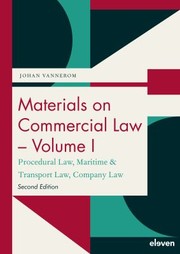 Cover of: Materials on Commercial Law - Volume I by Johan Vannerom, Johan Vannerom