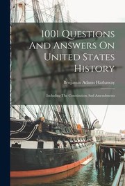 Cover of: 1001 Questions and Answers on United States History: Including the Constitution and Amendments